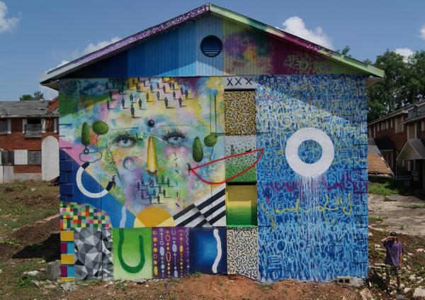 Xuan Alyfe New Mural For Living Walls 2014 - Atlanta, USA