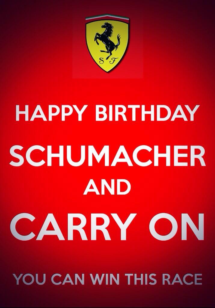 \" Happy Birthday to Michael Schumacher!!    
