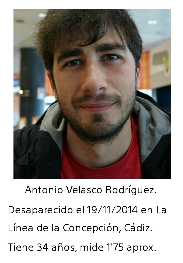 Antonio Velasco sigue desaparecido, si le ves o sabes algo sobre su paradero comuníquelo a la policía 062.