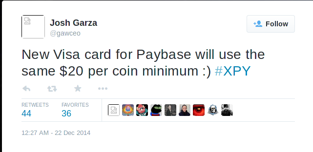 MagicBitcoin's tweet photo. That #Paycoin #promise - 20 USD. - #Garza #GAW #Paycoin #xpy #fraud #deceit #Hashtalk http://t.co/hUQnzVYmcW