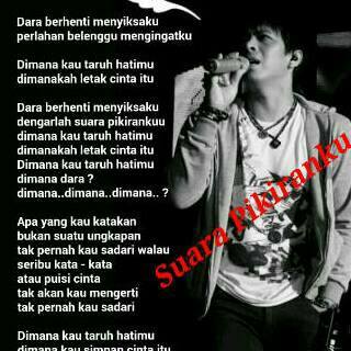dewi_dhecha's tweet photo. walah ini ternyata lagu dulu yg pernah keluar itu yaa.."@SahabatNazril81: " Suara Pikiranku " http://t.co/zD1gNz0X4M"
