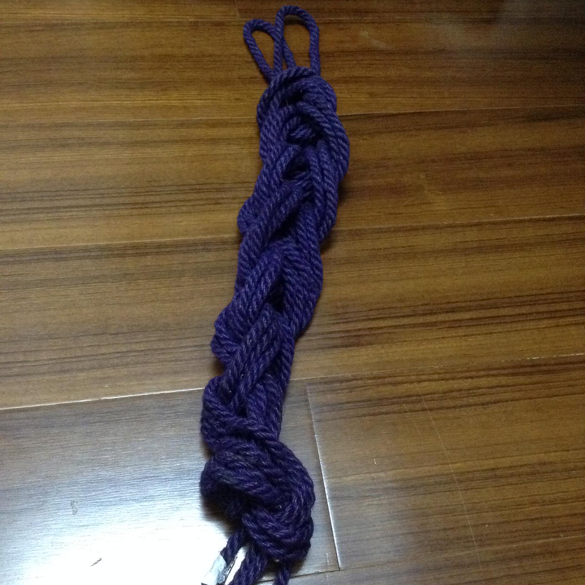QueerMavis's tweet photo. 今年的生日禮物之一
紫色麻繩(照片偏藍,實物的紫色還挺美)
謝謝啦~啾啾! http://t.co/mDWc7uOV5f