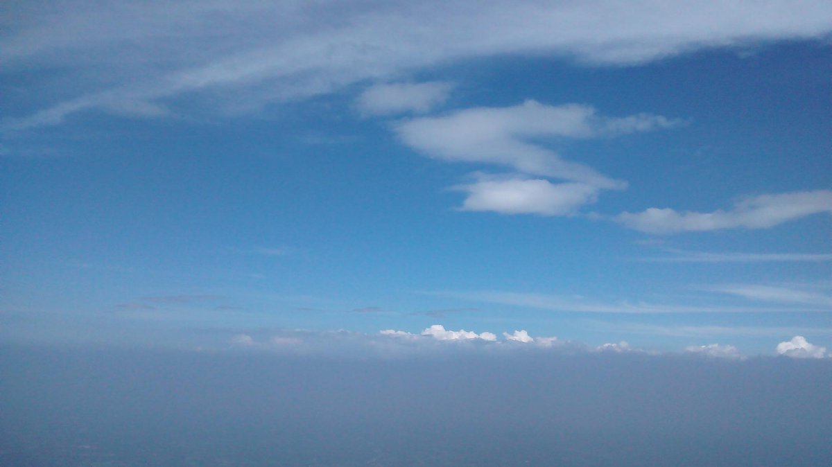Taken this pic of blue sky from seetharkundu view point at Nelliyampathy, Kerala. #Fun