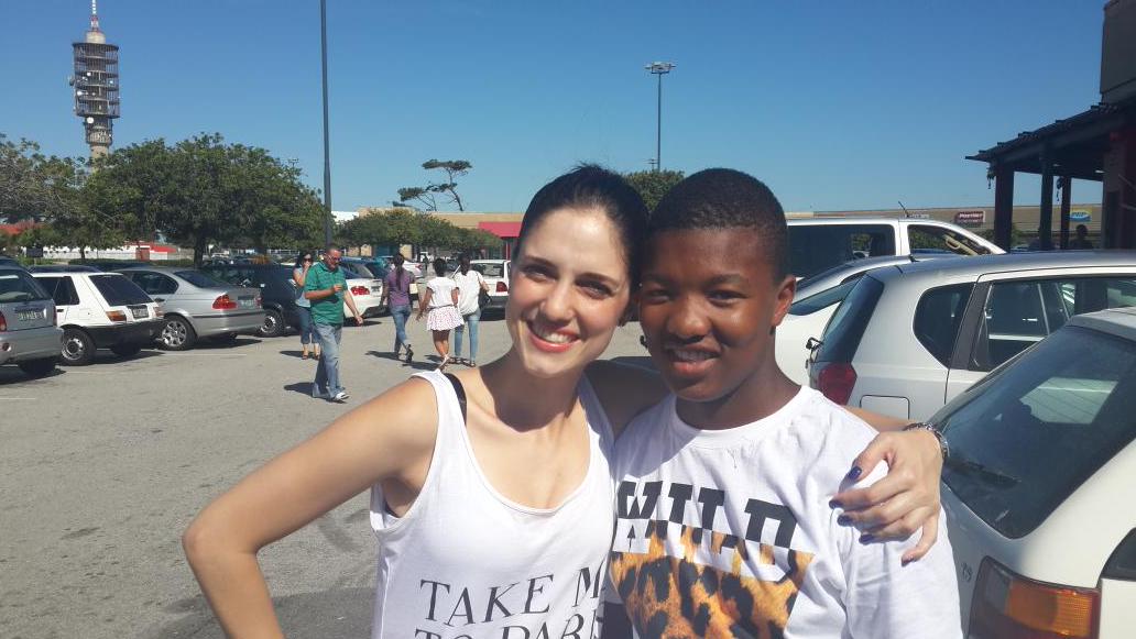 Thank you Rorisang Lepheane for comin out 2 meet me today! All the way from Bloemfontein visiting the friendly city!
