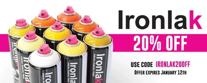 BombingScience's tweet photo. 20% Coupon code on the Ironlak paint!
--> http://t.co/jPlt9jb8rZ http://t.co/G4zyUf39i1