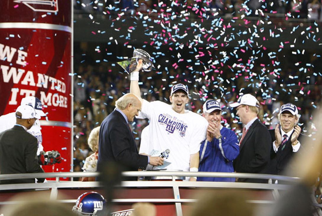 Happy 34th birthday to Eli Manning, whose won our last XLII Photos:  