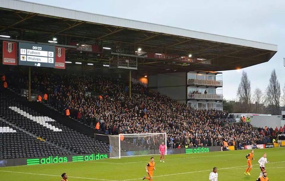 #Wolves fans at #fulham today. 
#awayday #FACup