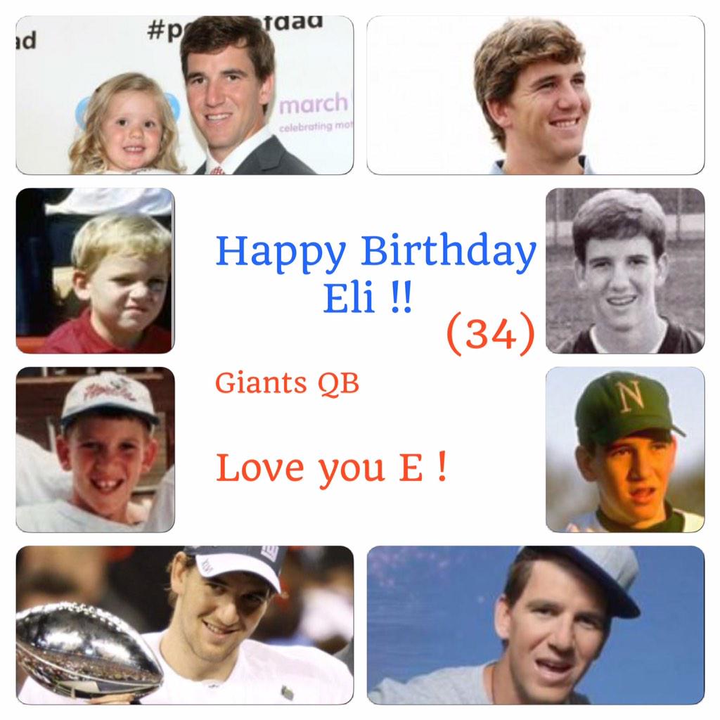 Happy Birthday Eli !!! (Eli Manning) 