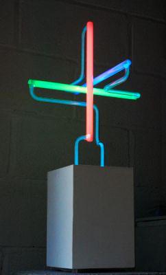 belgravestives's tweet photo. Many works have been favourited today, including #PeterFreeman's 3D 'Neon Work II' #lightsculpture #stives 2015 http://t.co/nzc2tzEOjH