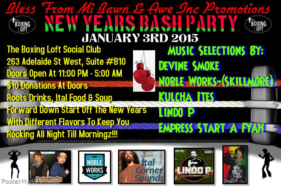 New Years Reggae Bash tonight @TheBoxingLoftSC <a href="/BLESSFROMMIBAWN/">🔥Empress Start A Fyah🔥🎧BLESS FROM MI BAWN</a> <a href="/iamtheLindoP/">Rastafari</a> <a href="/Kulchaites/">Kulcha Ites</a> #adelaidestreet #reggae