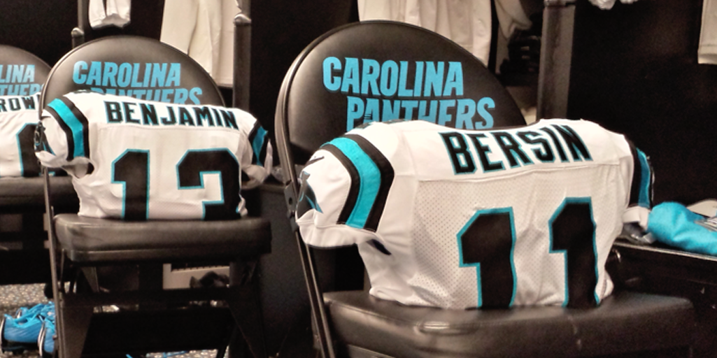 Panthers's tweet photo. Ready for battle. #AZvsCAR http://t.co/gAtRSlrkdN