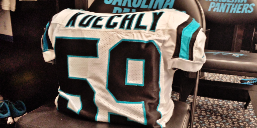 Panthers's tweet photo. Ready for battle. #AZvsCAR http://t.co/gAtRSlrkdN