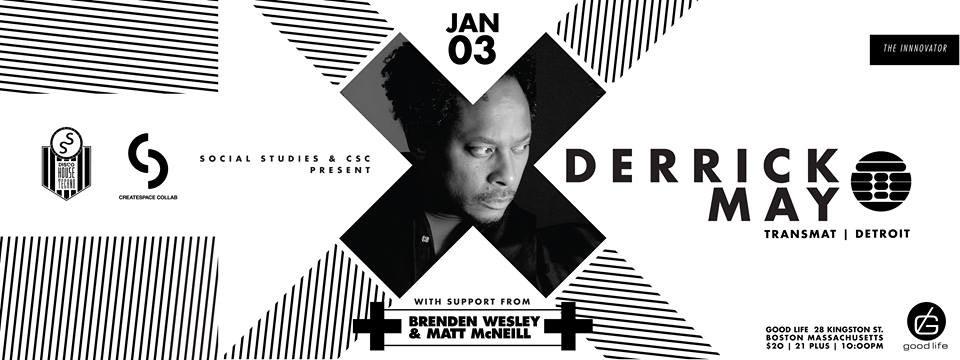 2NITE! Detroit Godfather of Techno <a href="/derrickmayday/">Derrick May</a> joins us 4 a special set! Pre-sale tix at GOODLIFEBAR.COM 👽
