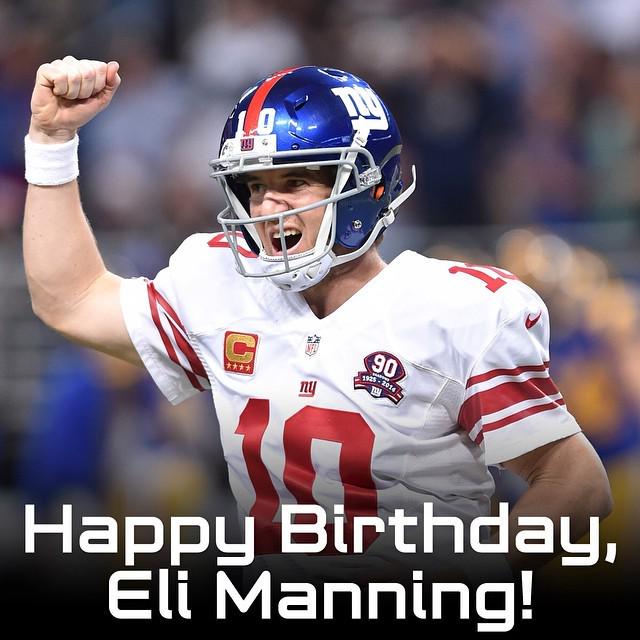 Double-tap to wish Eli Manning a Happy Birthday! (Evan Pinkus/AP) by nfl 