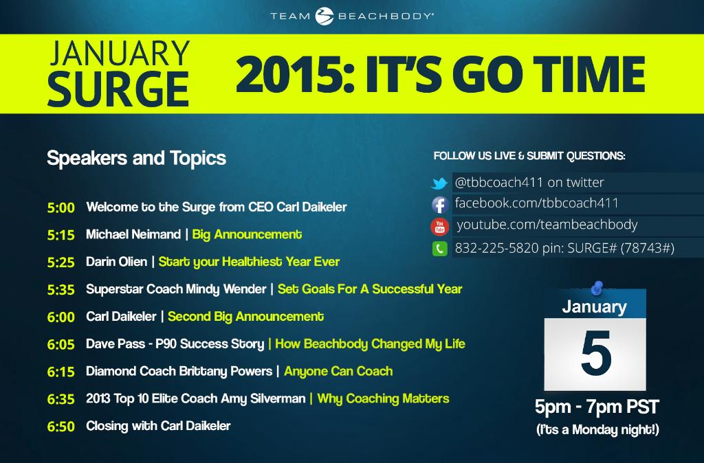 CarlDaikeler's tweet photo. It's GO TIME, baby! Mon January 5th, at 5p PT / 8p ET on the TBB YouTube channel.
Will you be there? #JanuarySurge http://t.co/MvA8JVHLLG