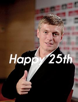 Happy 25th Birthday Toni Kroos. 