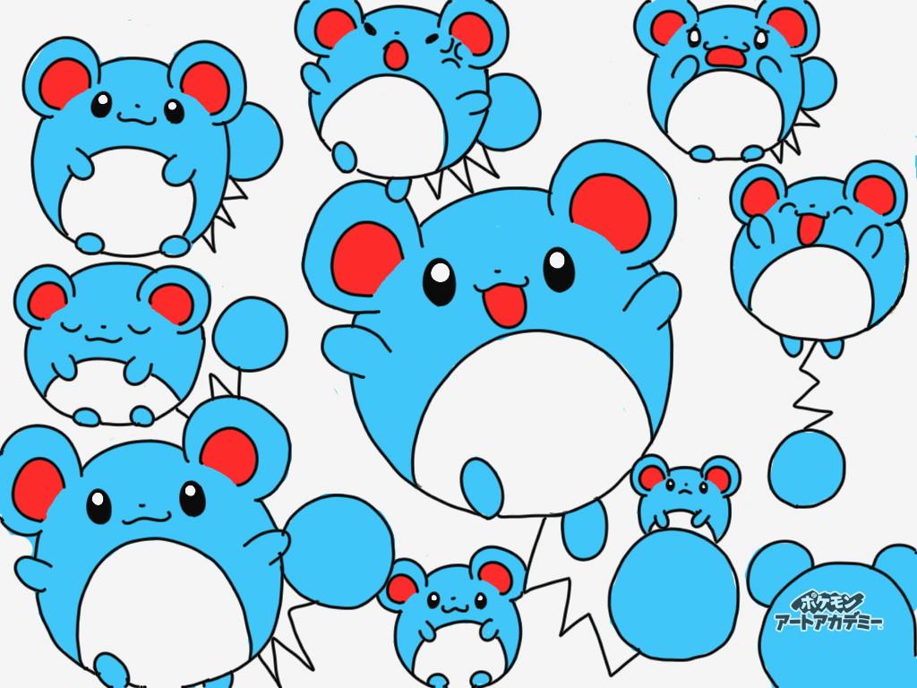 ポケモンアートアカデミー作品集 マリル大量発生リル マリル ポケモンアートアカデミー 3ds Http T Co Ego7yzzfhi