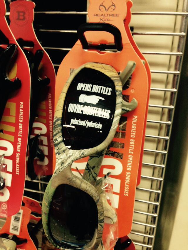 MattJAlba's tweet photo. Found this in the gun aisle, for when you're shooting things but also staring at the sun and drinking http://t.co/fuGObWhcuI
