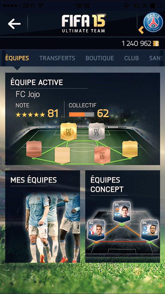 fifa1521's tweet image. 1 240 962 credits de bénéf aujourd'hui