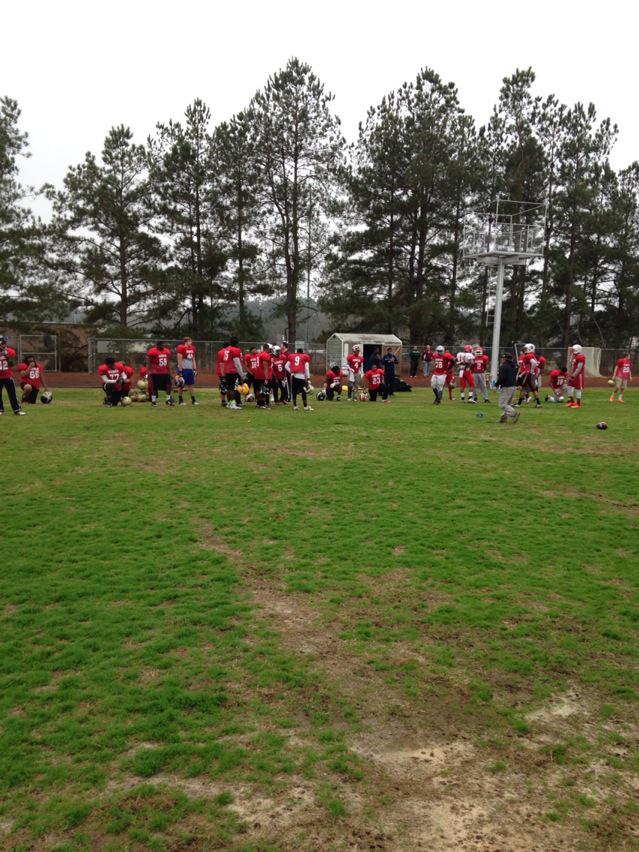 Border bowl practice   Good luck team ga