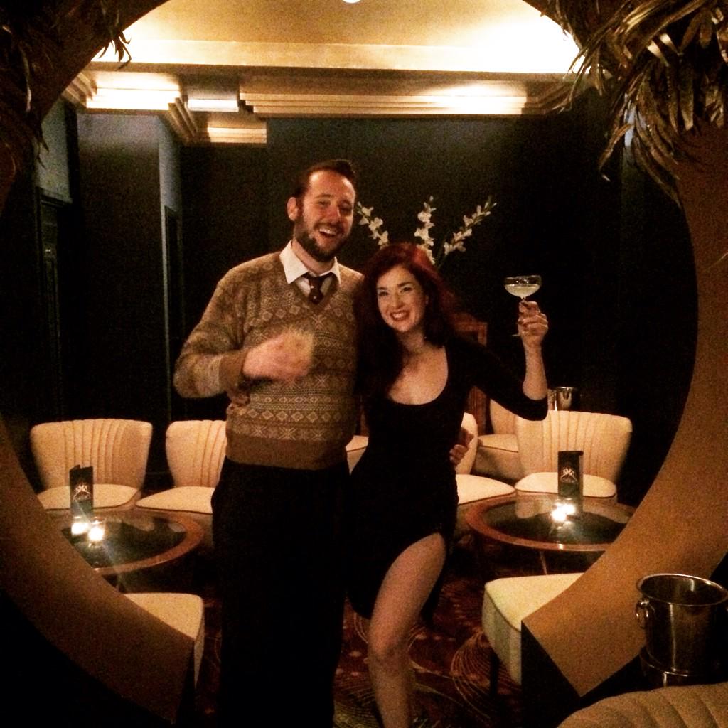 Team dalston swing teachers @missy_fatale & Luke @SwingPatDalston at @fontainesbar in Dalston #cocktails