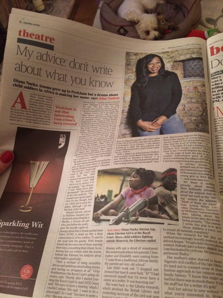 helenmurraypix's tweet photo. @DianaAtuona look who I just came across in The Times!! Looking forward to coming in Jan! http://t.co/9pWE6VPZFO