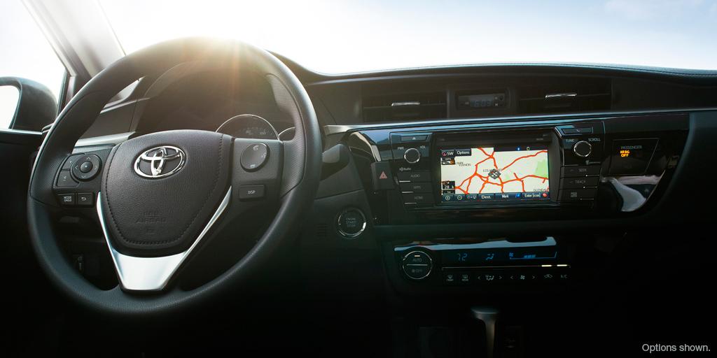 Toyota's tweet image. #Corolla takes tech to the next level with available navigation. Learn more toyota.us/1GVjyYX. #LetsGoPlaces