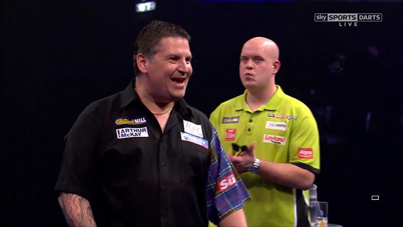Gary Anderson ends the reign of Michael van Gerwen with a stunning 6-3 victory for a place in the 2015 World final!