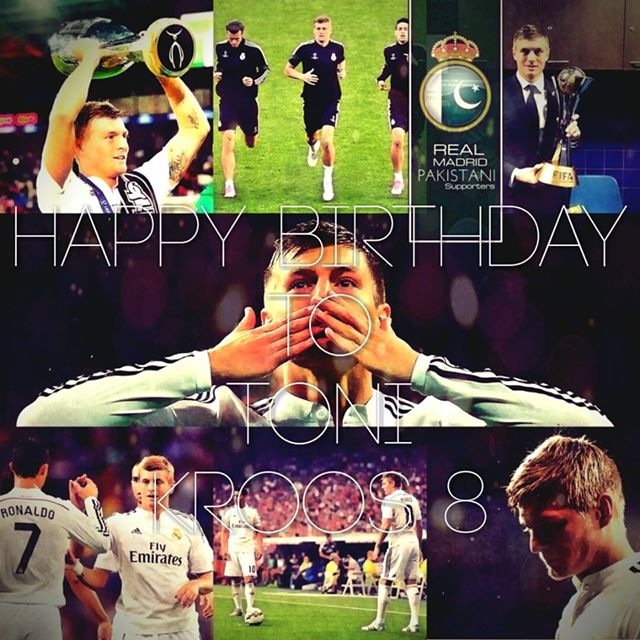 Happy birthday to Toni Kroos, who turns 25 today  