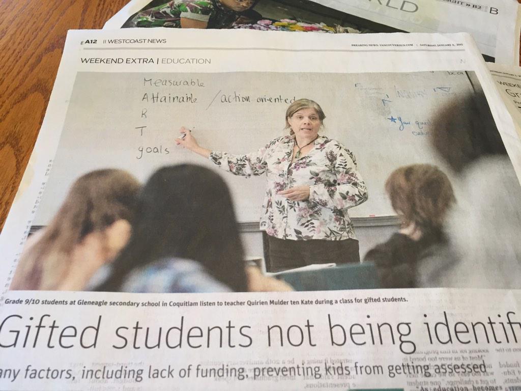 JonathanToewss's tweet photo. TALONS made the Vancouver Sun today! Excited to see awareness regarding gifted education @talonsblog @bryanjack http://t.co/VWqb1CQ8MX