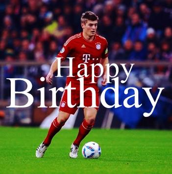 Happy birthday to the soccer player I share a birthday with TONI KROOS <3 