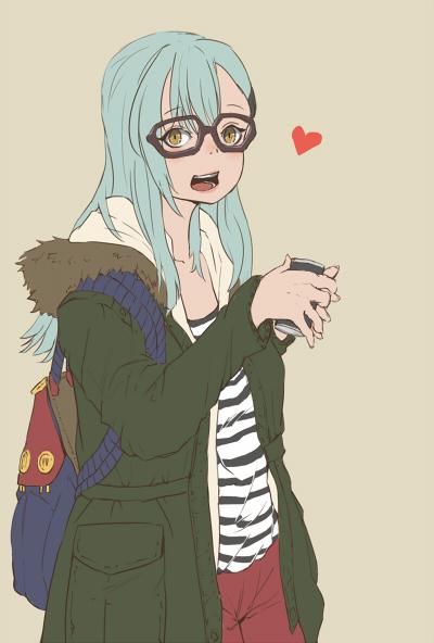 おしゃれ眼鏡つけるのわすれてた 