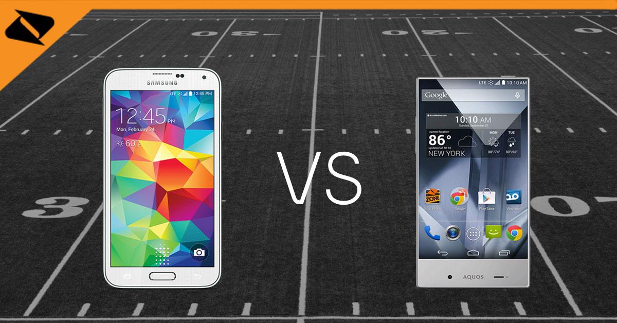 boostmobile's tweet photo. RT if you prefer the @SamsungMobile GS5, favorite for the @SharpAQUOS Crystal. #PhonePlayoffs http://t.co/jh87NZAdDW http://t.co/92LV5aQ1rz