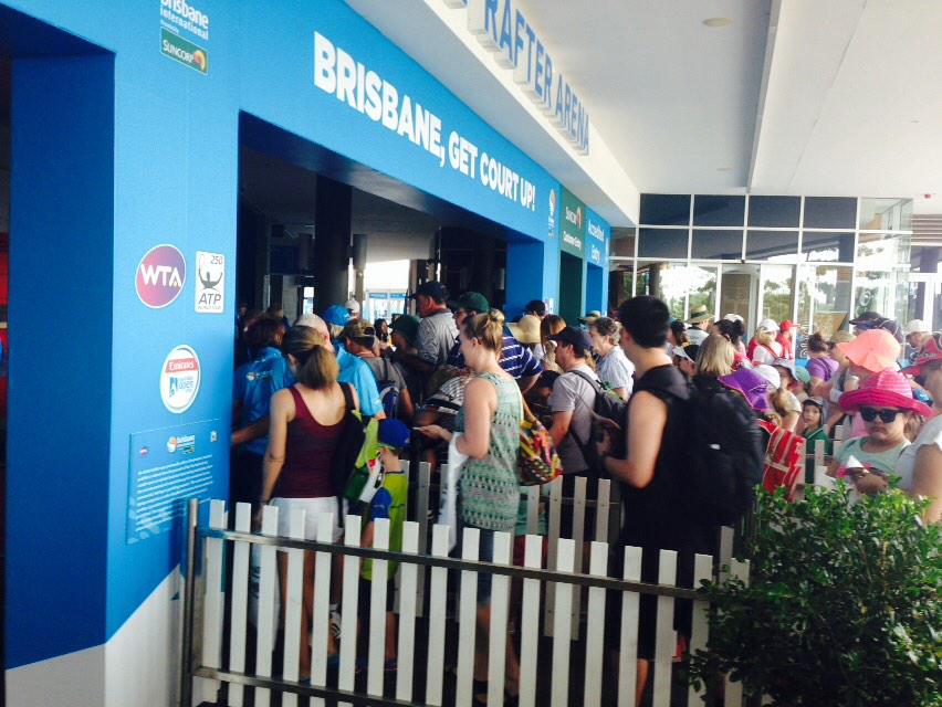 Gates now open for Suncorp Kids Day!! #brisbanetennis