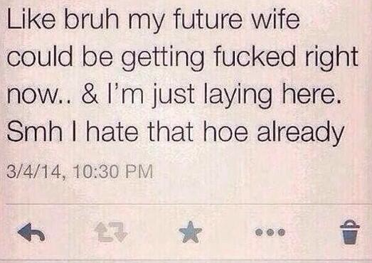 CauseWereGuys's tweet photo. "I hate that hoe already" 😂 http://t.co/GVfqLBuljS