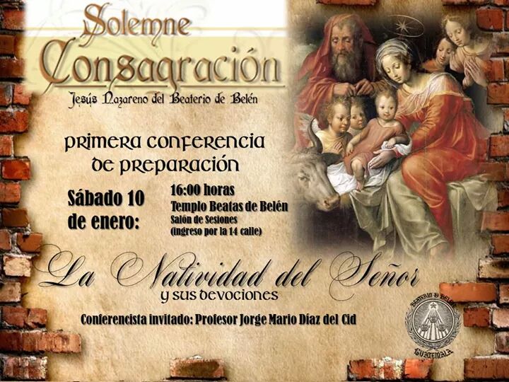 BeaterioDeBelen's tweet photo. Iniciamos el camino a su Consagración. Los esperamos el próximo sábado. http://t.co/9pw79eK7XU