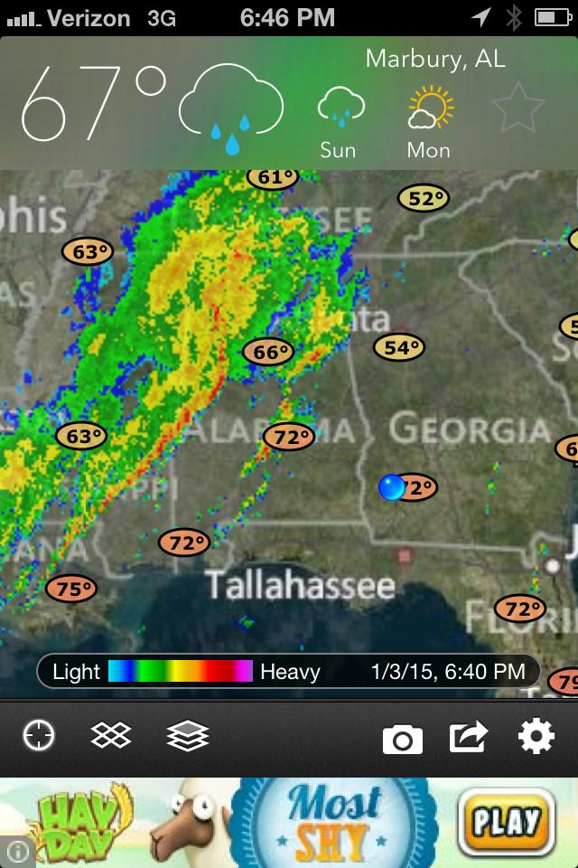 thefuzzcountry's tweet photo. We dodging it right now! Huntin the morning should be good. #southgalaterut http://t.co/yiiM8VvDe2