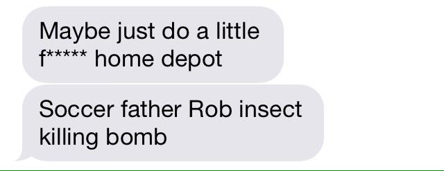 Rae_Patrick's tweet image. Best #autocorrect EVER! No idea what my dad was trying to say