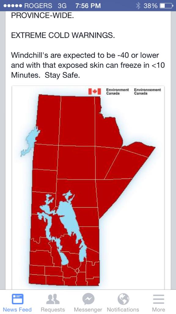oldipp's tweet image. Like you need to see a map to know its cold in #Manitoba #itsJanuary