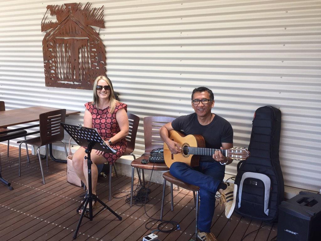 Rare_bird_food's tweet photo. And then some lovely customers got out their guitars! How lucky are we! @MaxwellWines @wineykids @mclaren_vale http://t.co/zNqe9cg5he