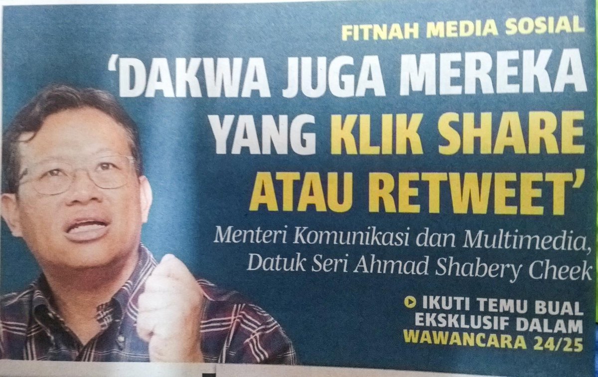 Fitnah Media Sosial, Siapa Bakal Di Dakwa?