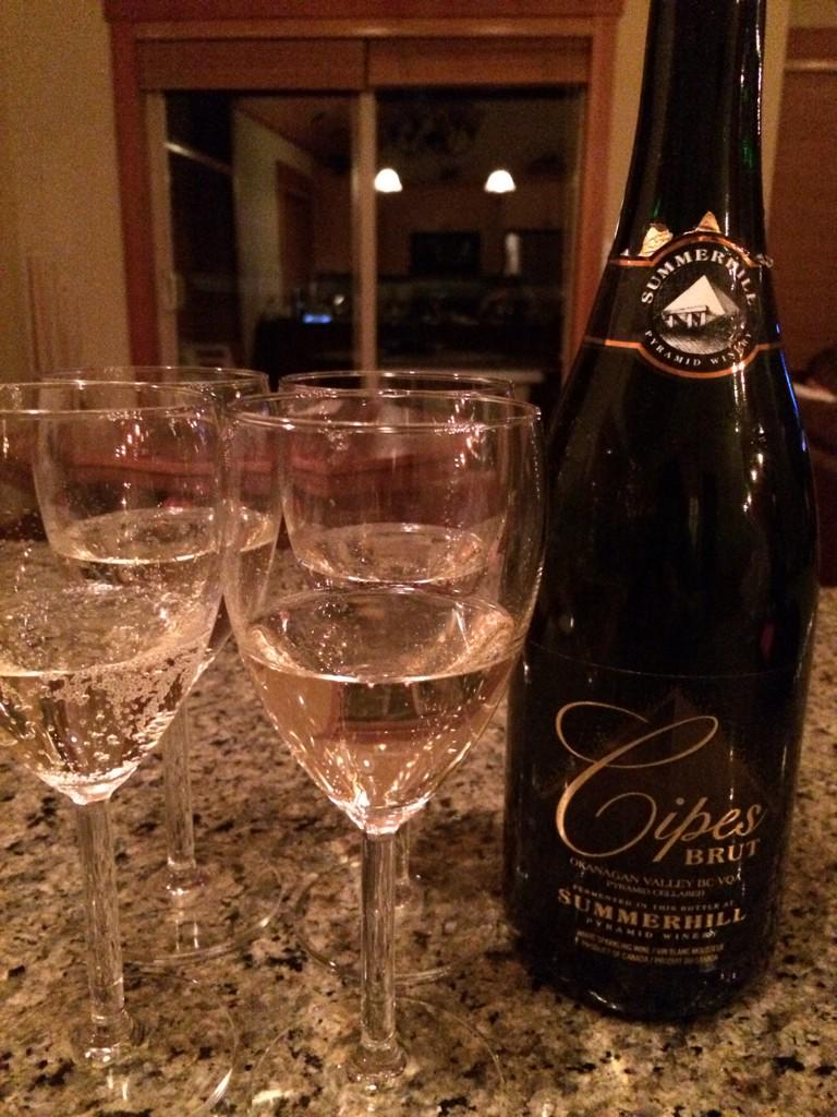 Best way to celebrate is with <a href="/summerhillwine/">Summerhill Pyramid Winery</a> Cipes Brut. One of my favourite BC bubbles!! #Kelowna #BCwine