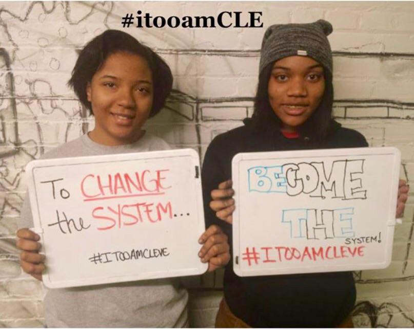NAAOhio's tweet photo. I want "to change the system." #itooamCLE #CLEDemands #BlackLivesMatter http://t.co/tG7JGX2Drw