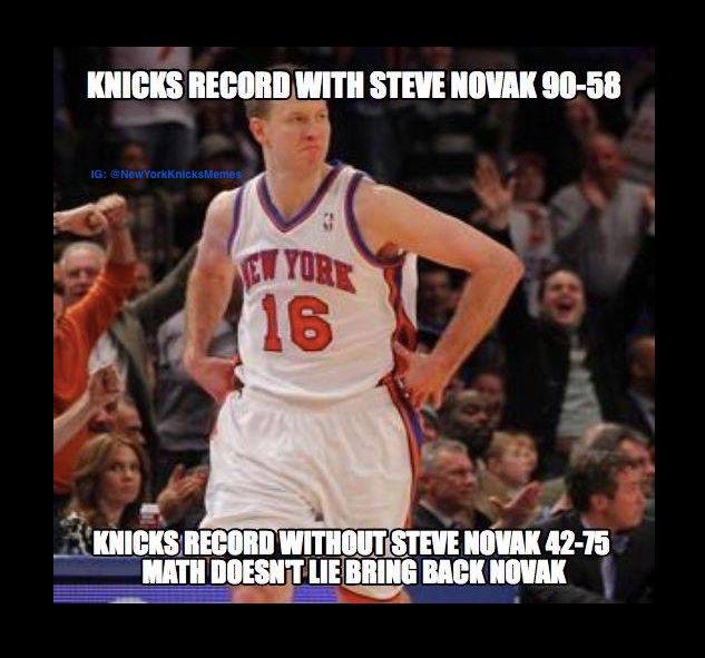 WhyTheTuck's tweet photo. Numbers never lie. @nyknicks #BringNovakBack #Novakaine #InNovakWeTrust http://t.co/egMAG5pXQm