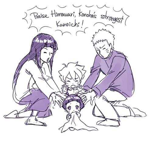 BambyGirl on X: Family Uzumaki 💕💠 #NARUTO #Hinata #BORUTO #Himawari  #Uzumaki #Family #Drawing #Manga  / X