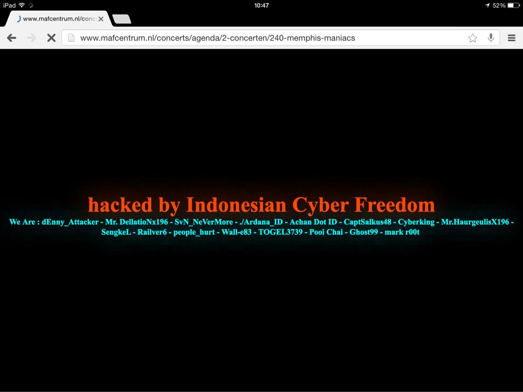 De try-out in Maasbree van 10/1 is uitverkocht.  Het hacken van de <a href="/Mafcentrum/">Mafcentrum</a> site verandert daar niks aan ;-)
