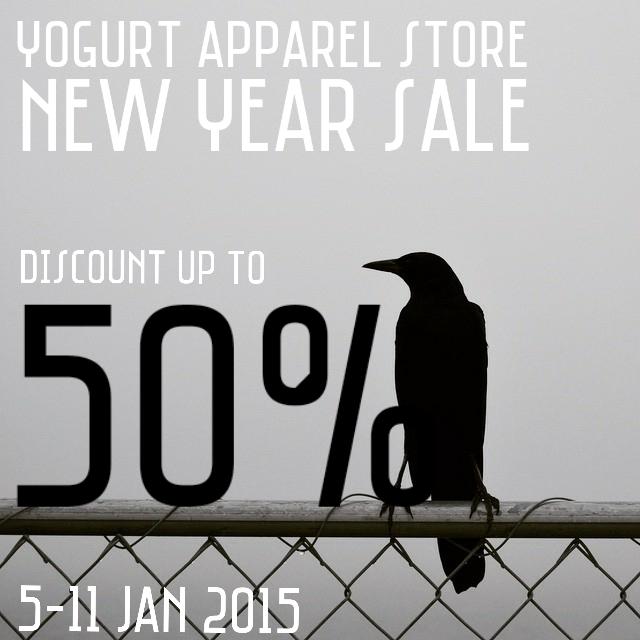 Besok 5-11 januari ada new year sale. Diskon up to 50% di yogurt lho fams. Would you like some fresh?