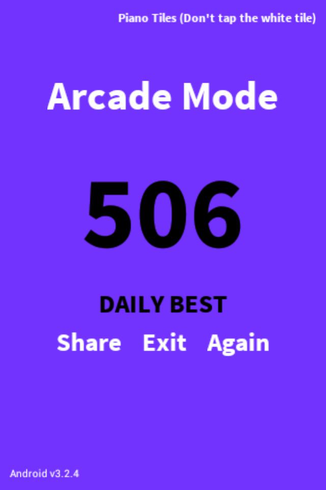 breaking322's tweet image. Arcade Mode, 506 pts! Who can beat me in @PianoTiles -&amp;gt; st.umoni.com