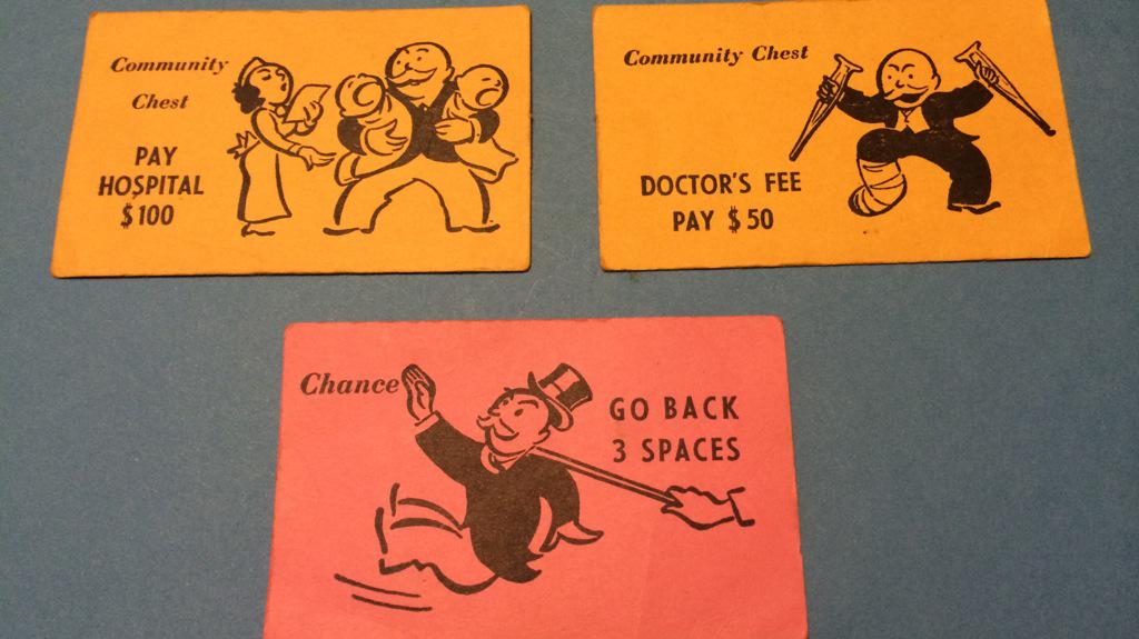 anthonystaffor5's tweet photo. Monopoly from '1960s illustrates it. #LNPfail #medicareforall #copaynoway #auspol #AbbottFail living in past selfish! http://t.co/T8UleNxEO8
