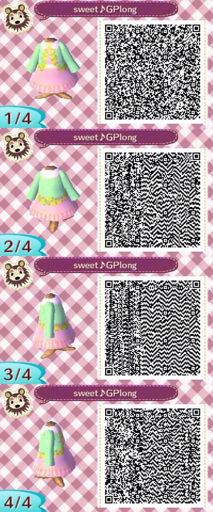 Chiho とび森 お花つきスィートワンピース 長袖 Mint Qr どうぶつの森 とび森 Animalcrossingnewleaf Acnl マイデザイン Http T Co 8z0nxzbvw0 Twitter